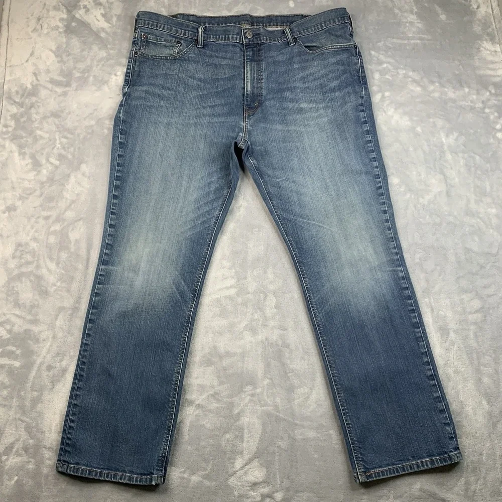 Levi's 541 Jeans Athletic Tapered Fit Blue Mens 44W 30L Red‎ Tab Stretch Denim